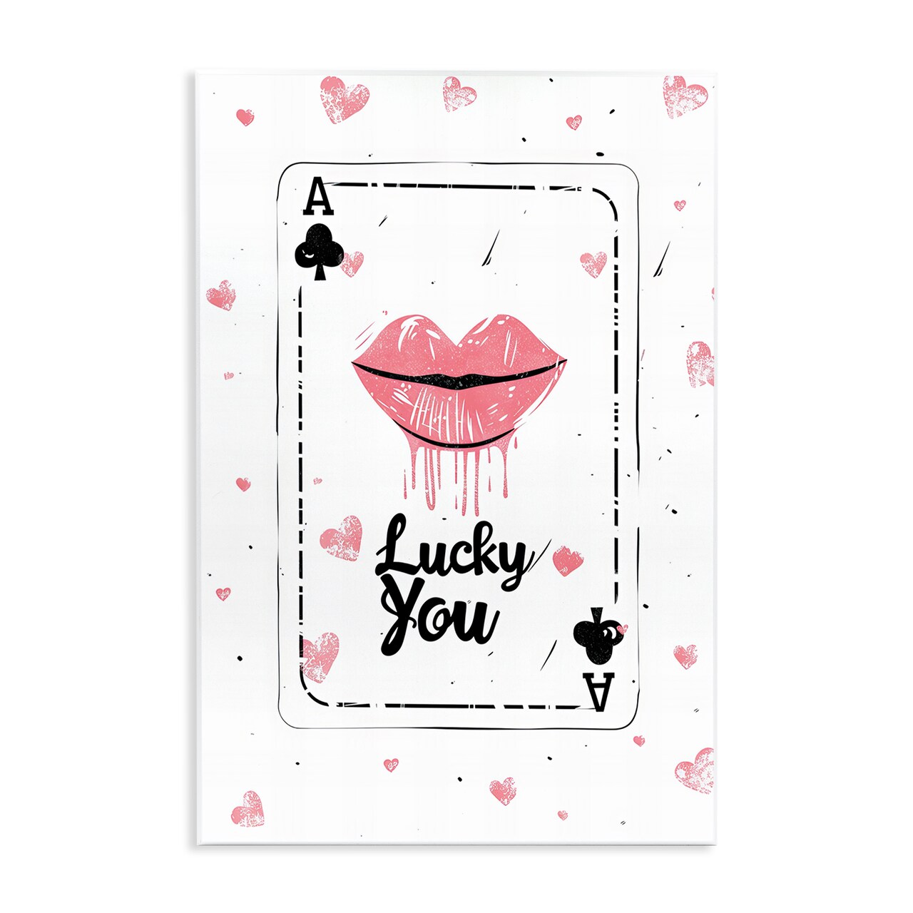 Stupell Industries Lucky You Playing Card Wall Plaque Design by LSR Design Studio